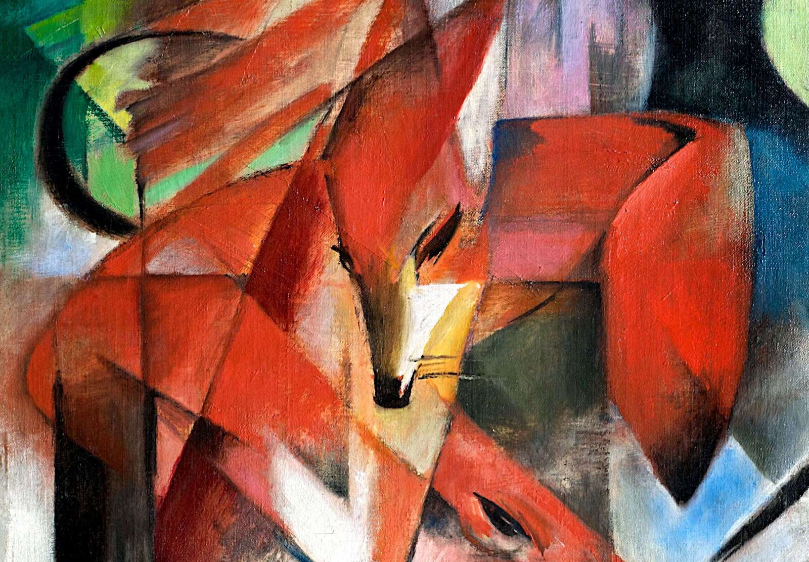 Reprodukcija „Lapės“, Franz Marc