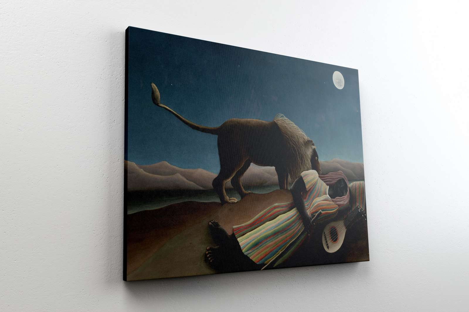Reprodukcija „Miegantis romas“, Henri Rousseau