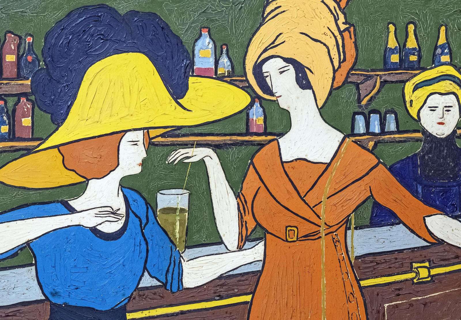 Reprodukcija „Moterys kavinėje“, Georges Gaudion (1910)