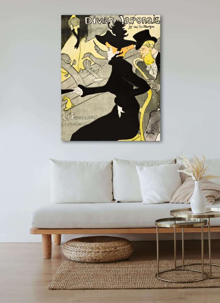 Reprodukcija „Divan Japonais“, Henri de Toulouse–Lautrec