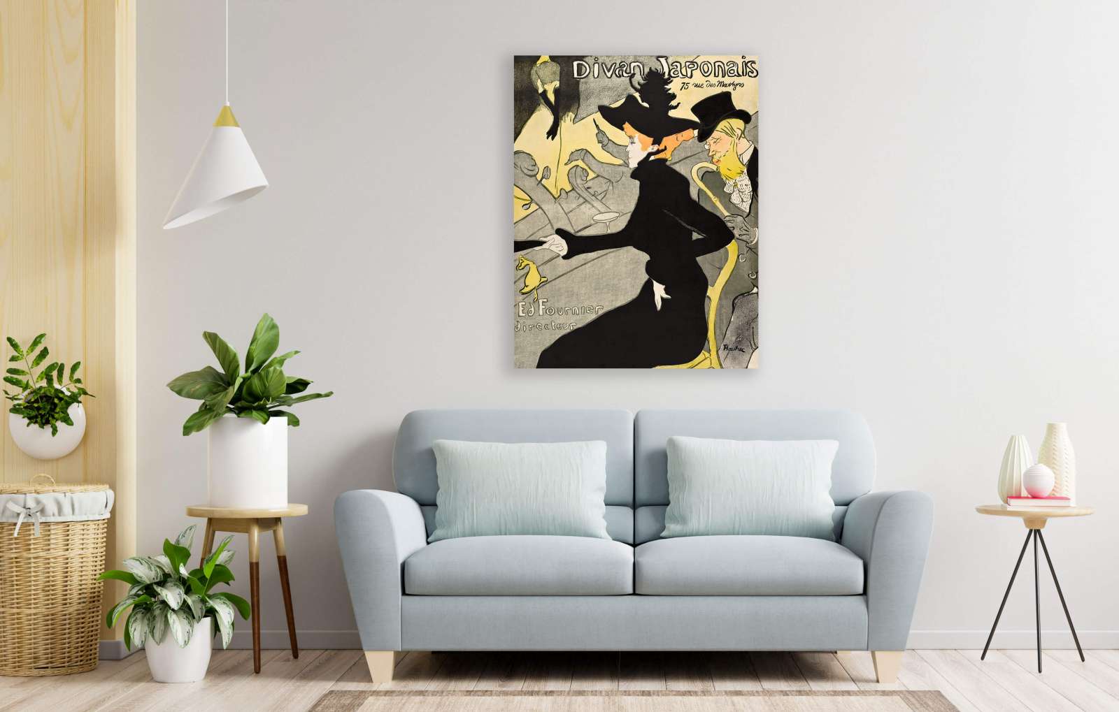Reprodukcija „Divan Japonais“, Henri de Toulouse–Lautrec