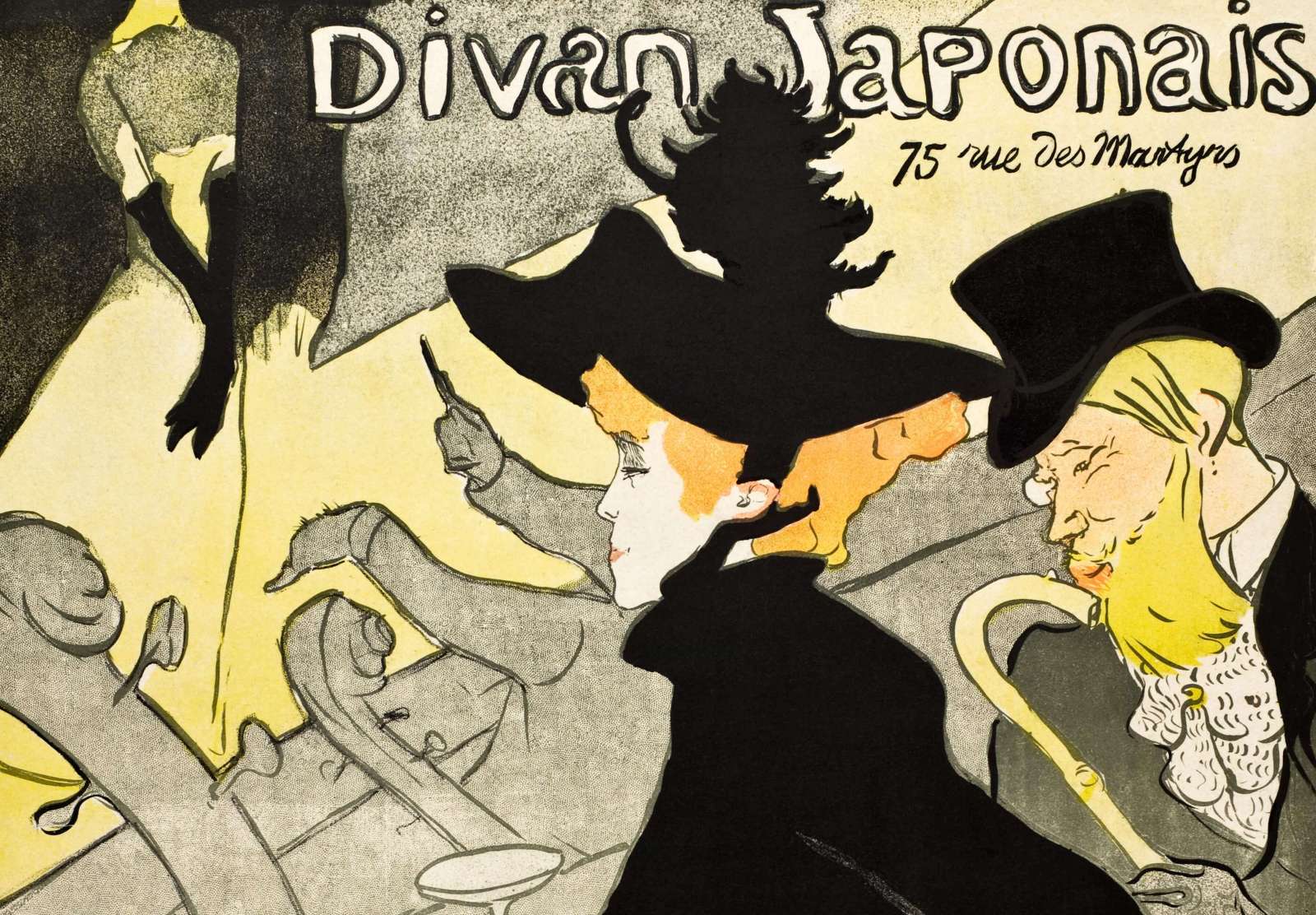 Reprodukcija „Divan Japonais“, Henri de Toulouse–Lautrec