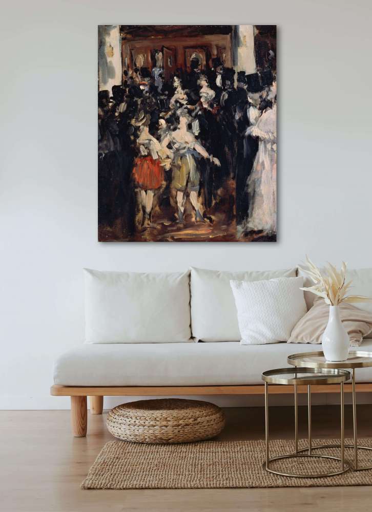 Reprodukcija „Kaukių balius operoje“, Édouard Manet
