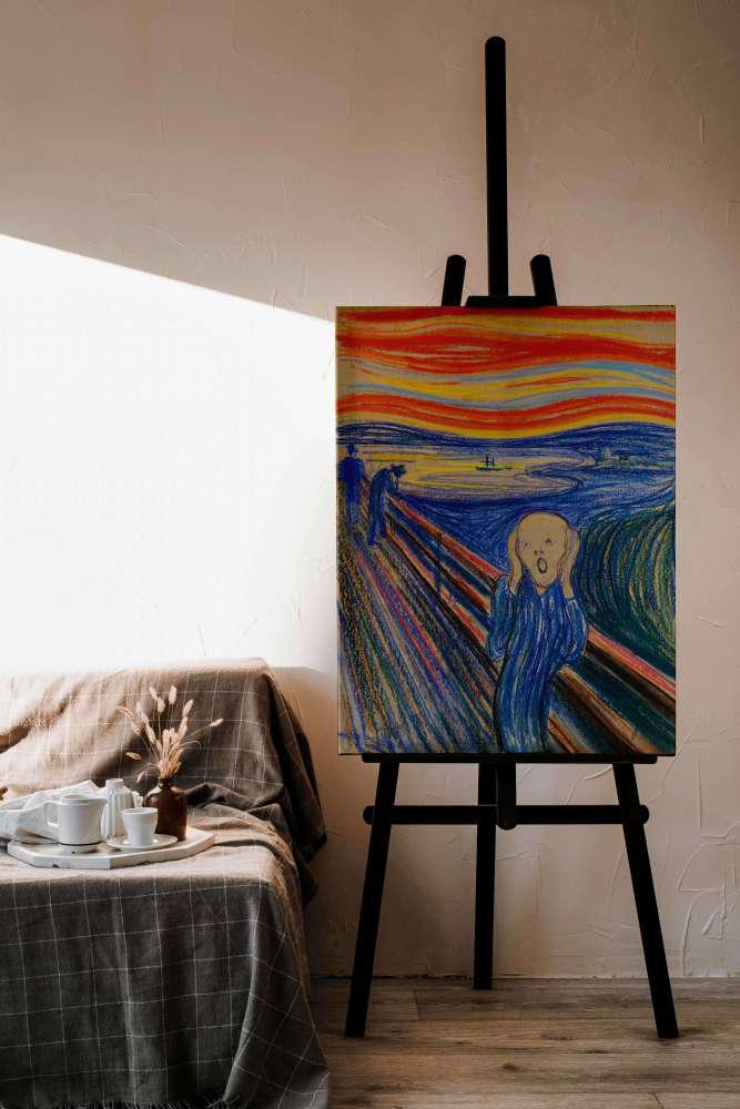 Reprodukcija „Klyksmas“, Edvard Munch (1895)