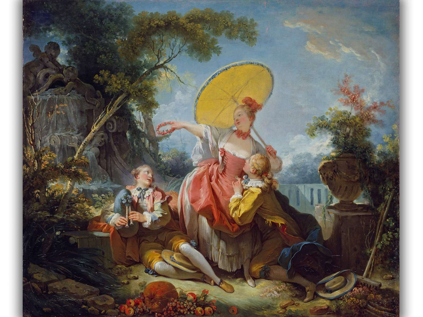 Reprodukcija „Muzikinis konkursas“, Jean Honoré Fragonard