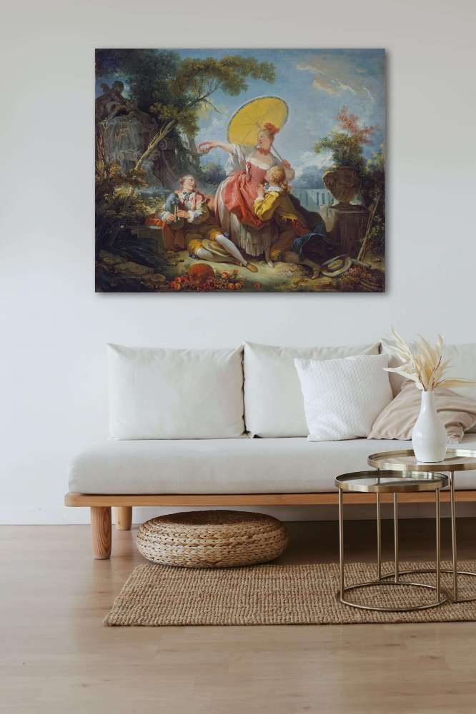 Reprodukcija „Muzikinis konkursas“, Jean Honoré Fragonard