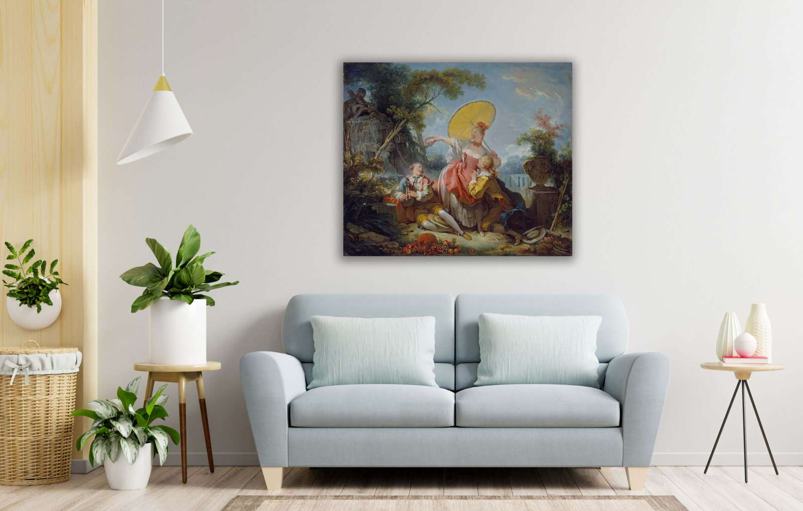 Reprodukcija „Muzikinis konkursas“, Jean Honoré Fragonard