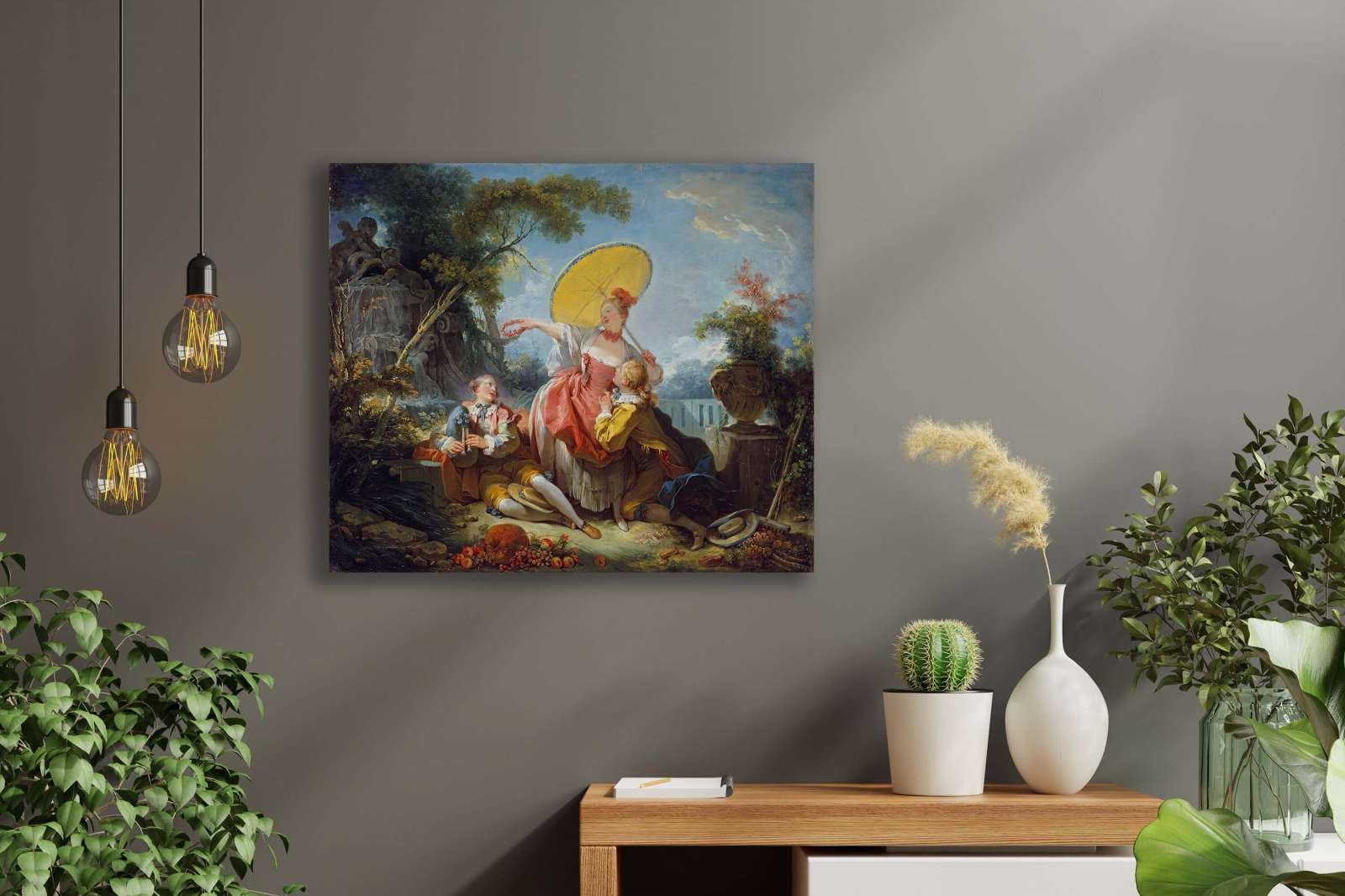 Reprodukcija „Muzikinis konkursas“, Jean Honoré Fragonard