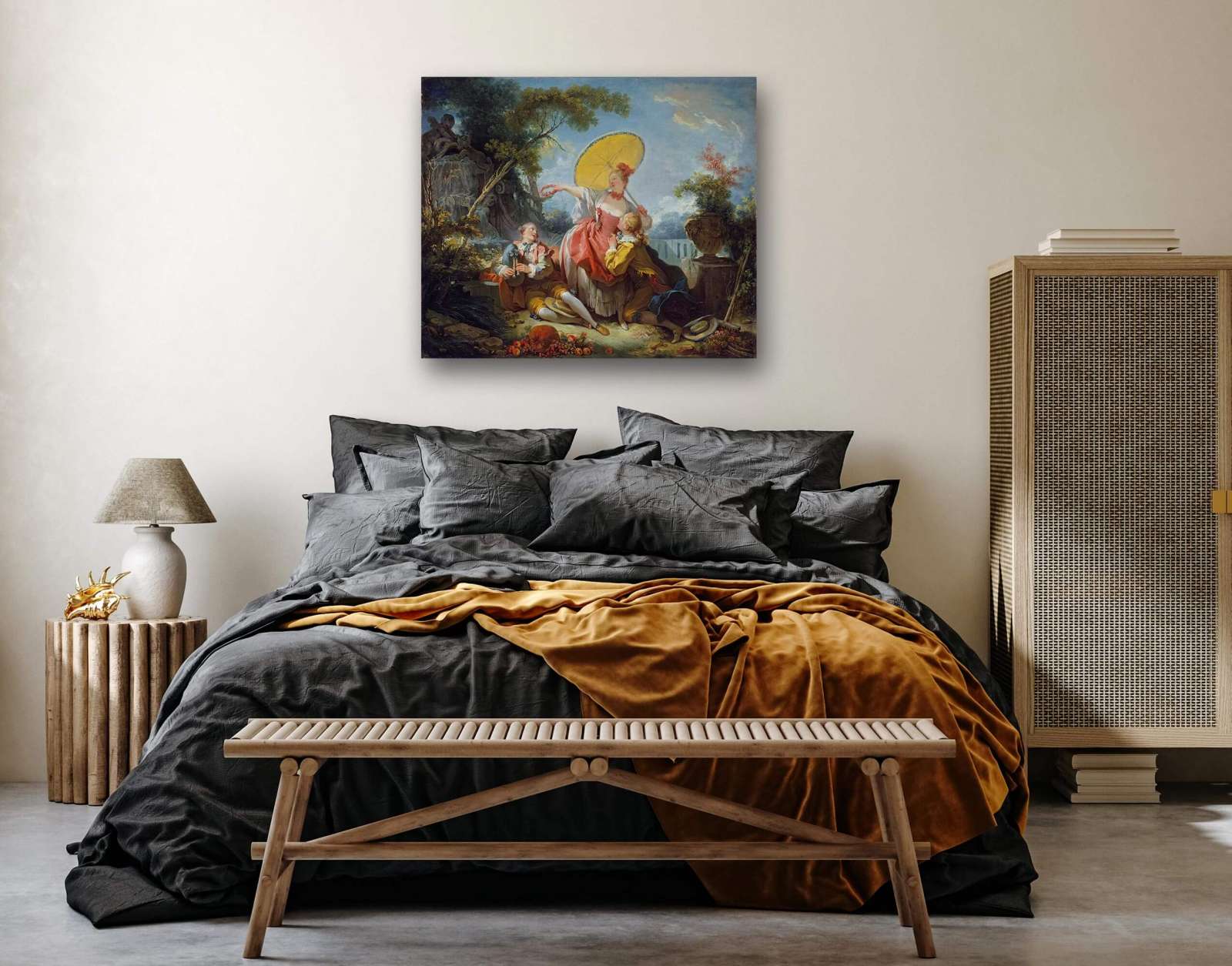 Reprodukcija „Muzikinis konkursas“, Jean Honoré Fragonard