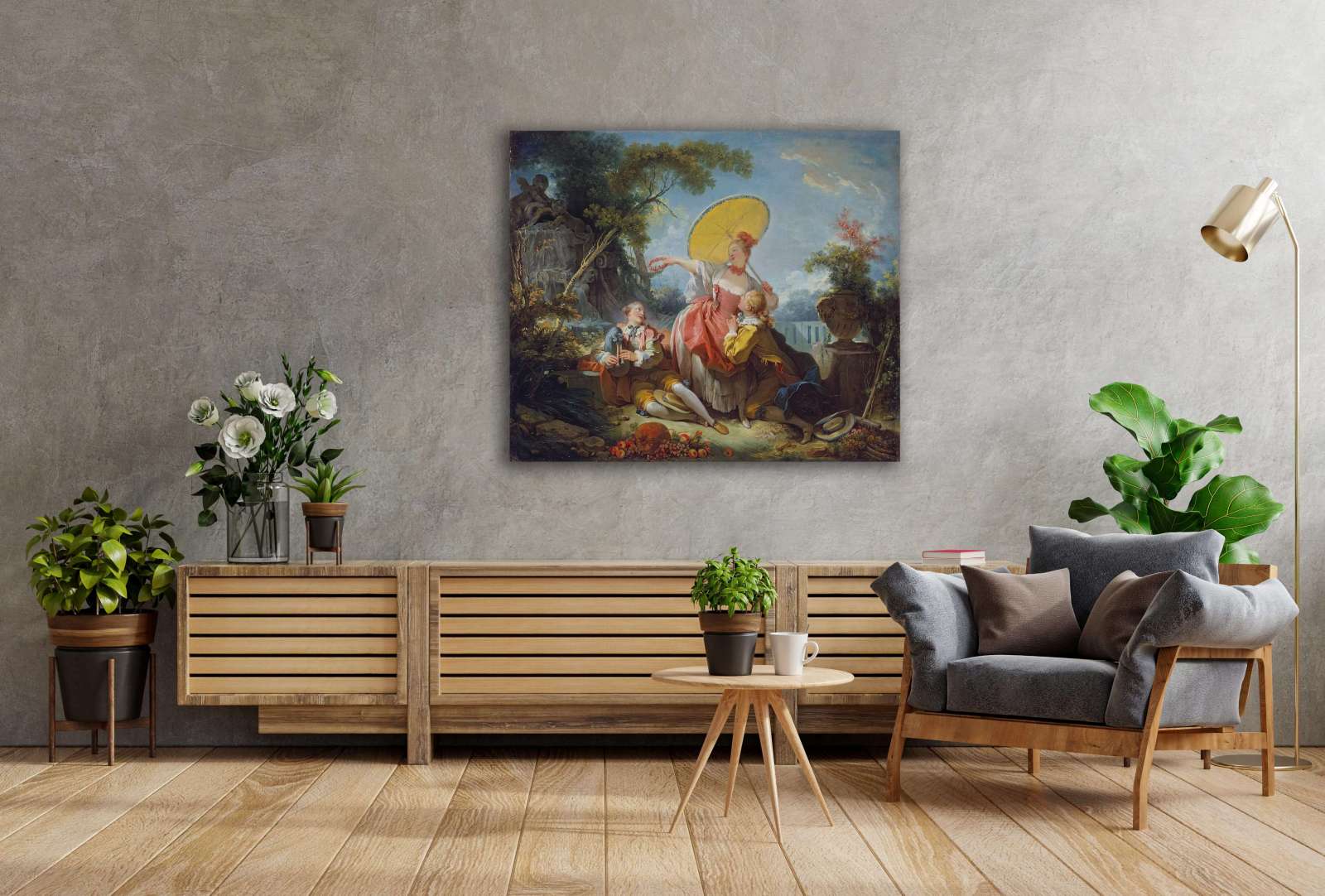 Reprodukcija „Muzikinis konkursas“, Jean Honoré Fragonard