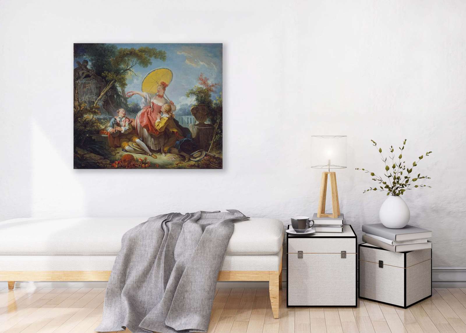 Reprodukcija „Muzikinis konkursas“, Jean Honoré Fragonard