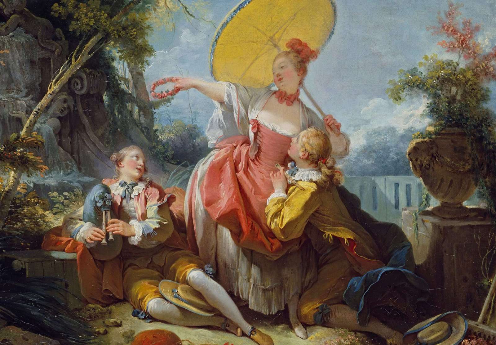 Reprodukcija „Muzikinis konkursas“, Jean Honoré Fragonard
