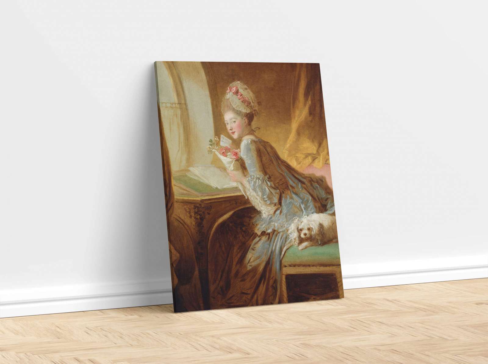 Reprodukcija „Meilės laiškas“, Jean Honoré Fragonard