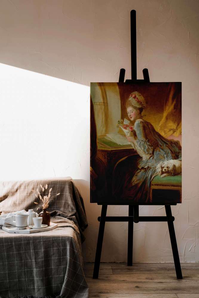 Reprodukcija „Meilės laiškas“, Jean Honoré Fragonard