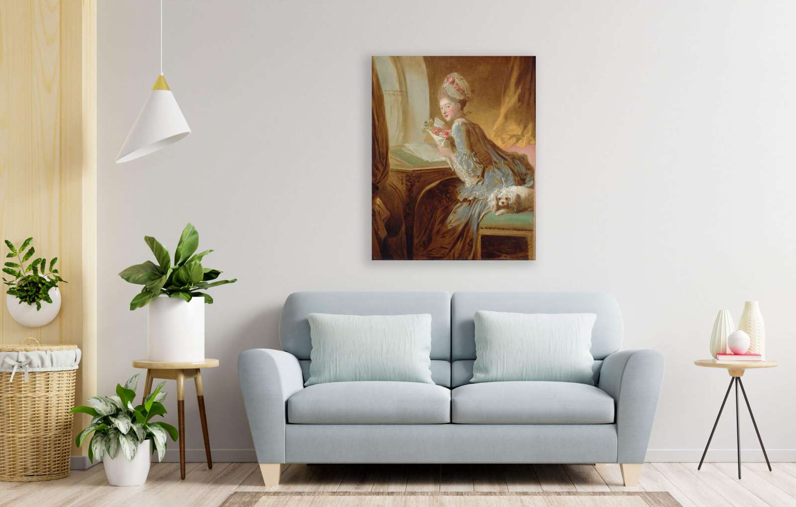 Reprodukcija „Meilės laiškas“, Jean Honoré Fragonard