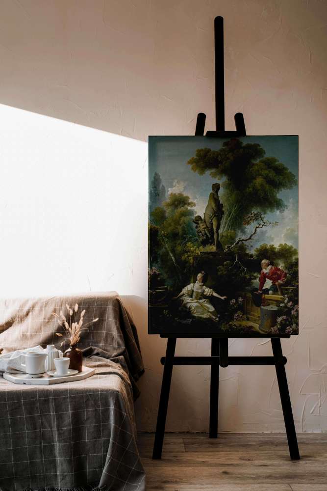 Reprodukcija „Prisipažinimas meilėje“, Jean Honoré Fragonard (1773)
