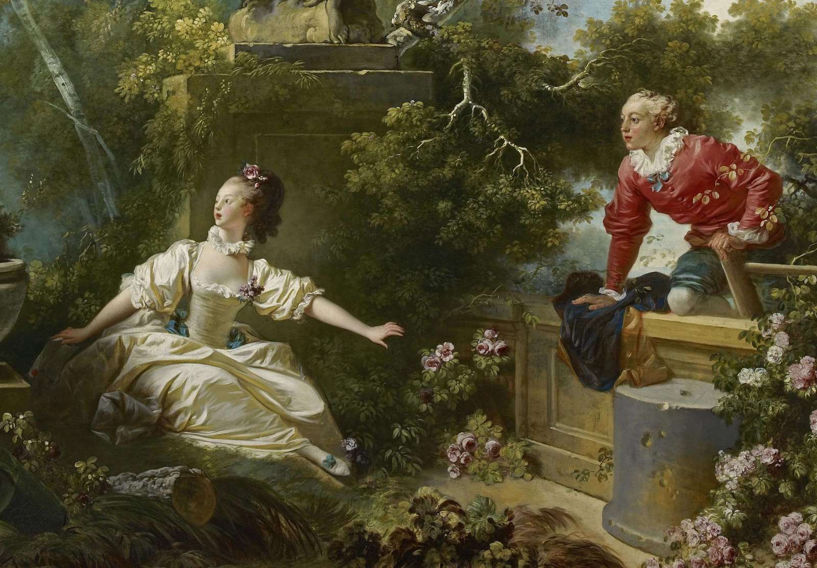Reprodukcija „Prisipažinimas meilėje“, Jean Honoré Fragonard (1773)