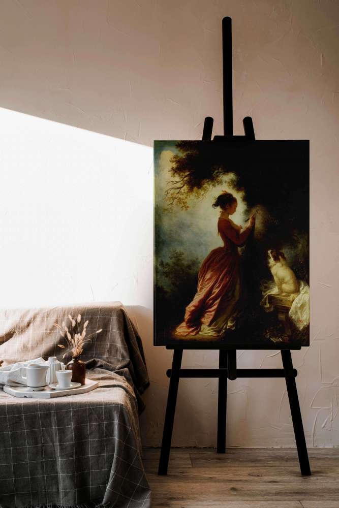 Reprodukcija „Suvenyras“, Jean Honoré Fragonard (1775)