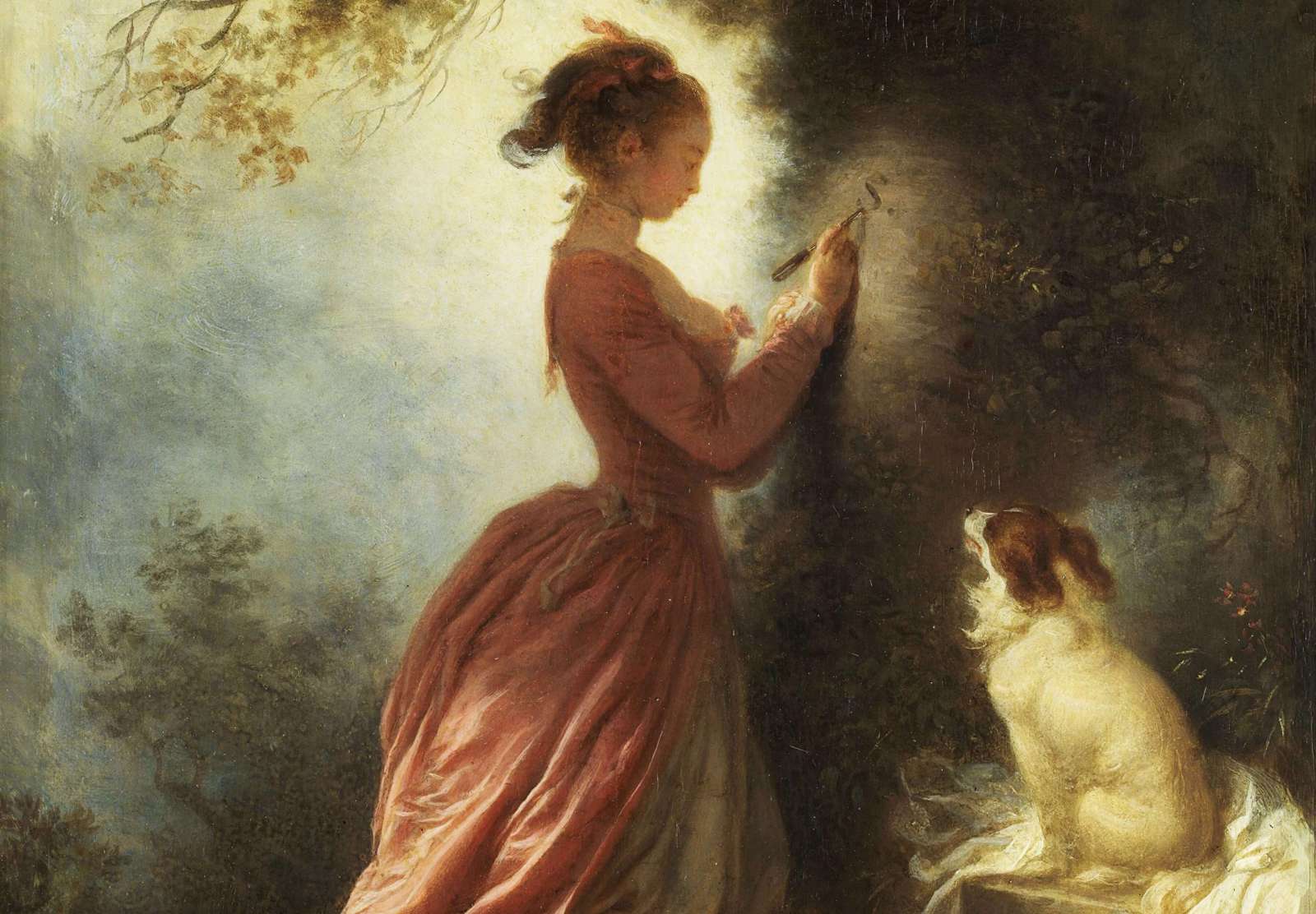 Reprodukcija „Suvenyras“, Jean Honoré Fragonard (1775)