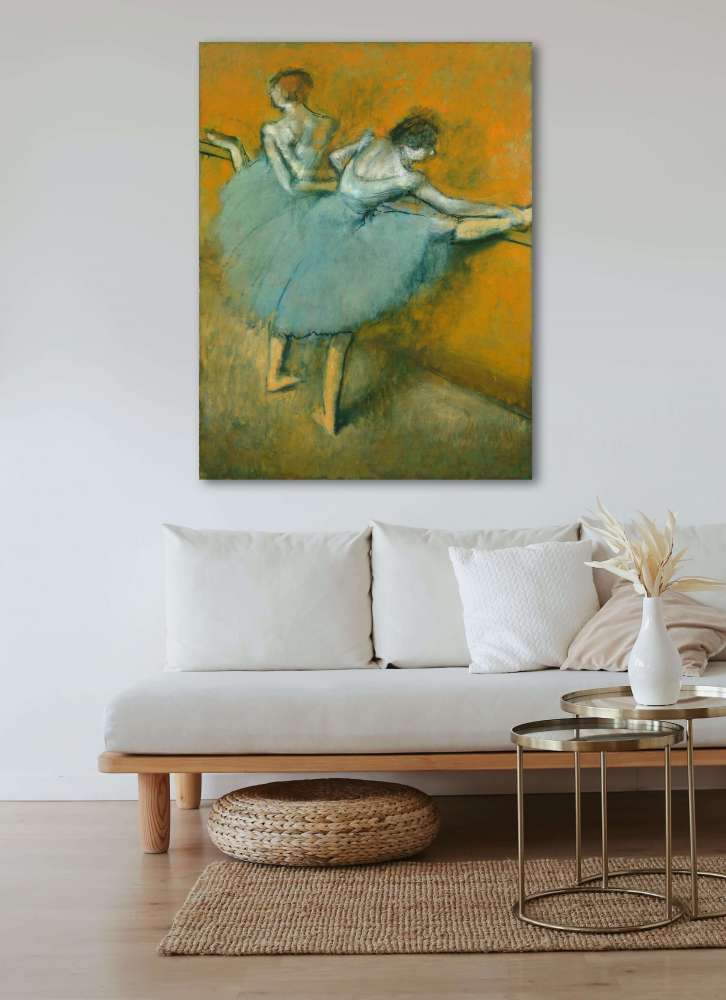 Reprodukcija „Šokėjos prie stovo“, Edgar Degas