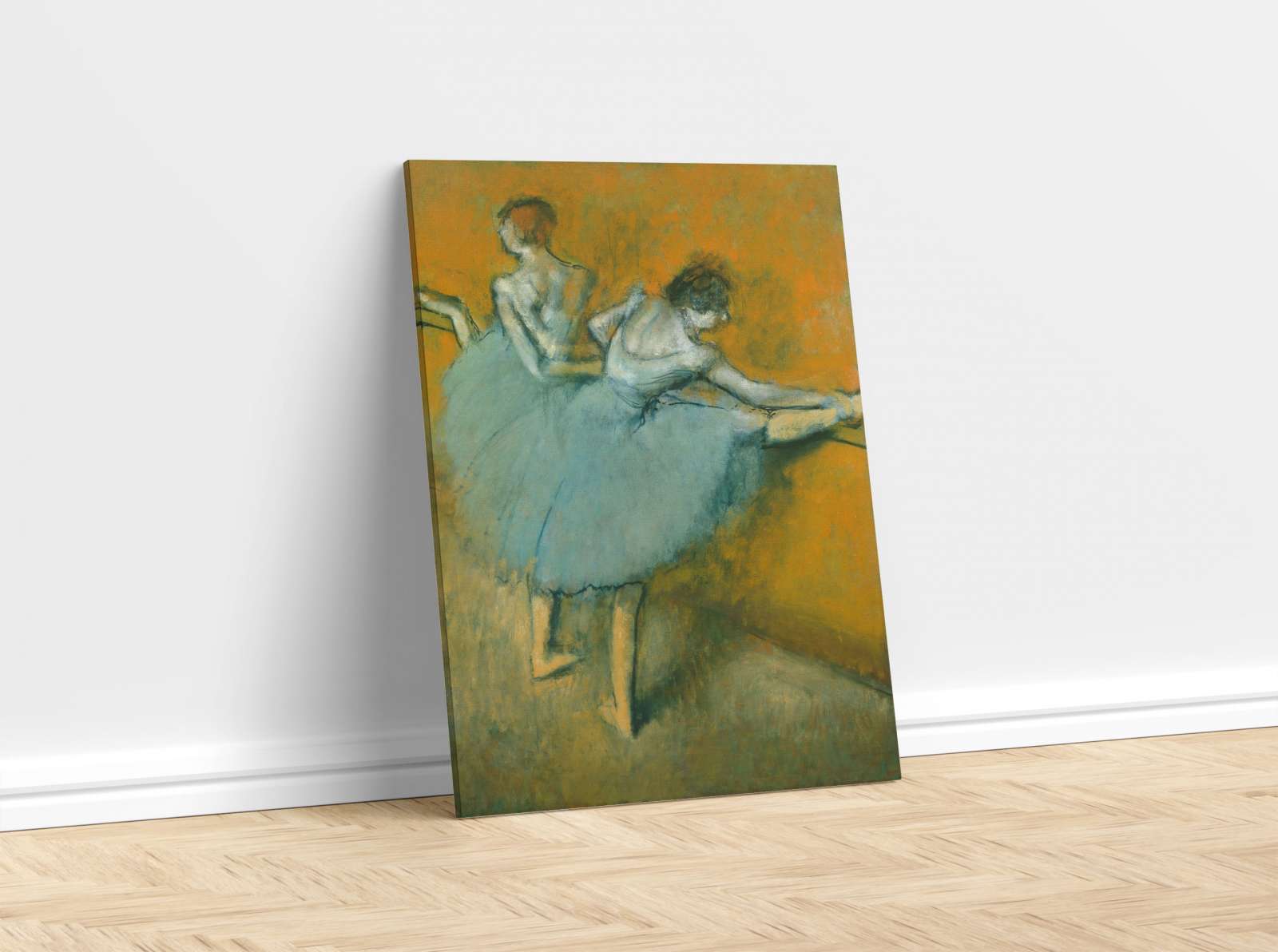 Reprodukcija „Šokėjos prie stovo“, Edgar Degas