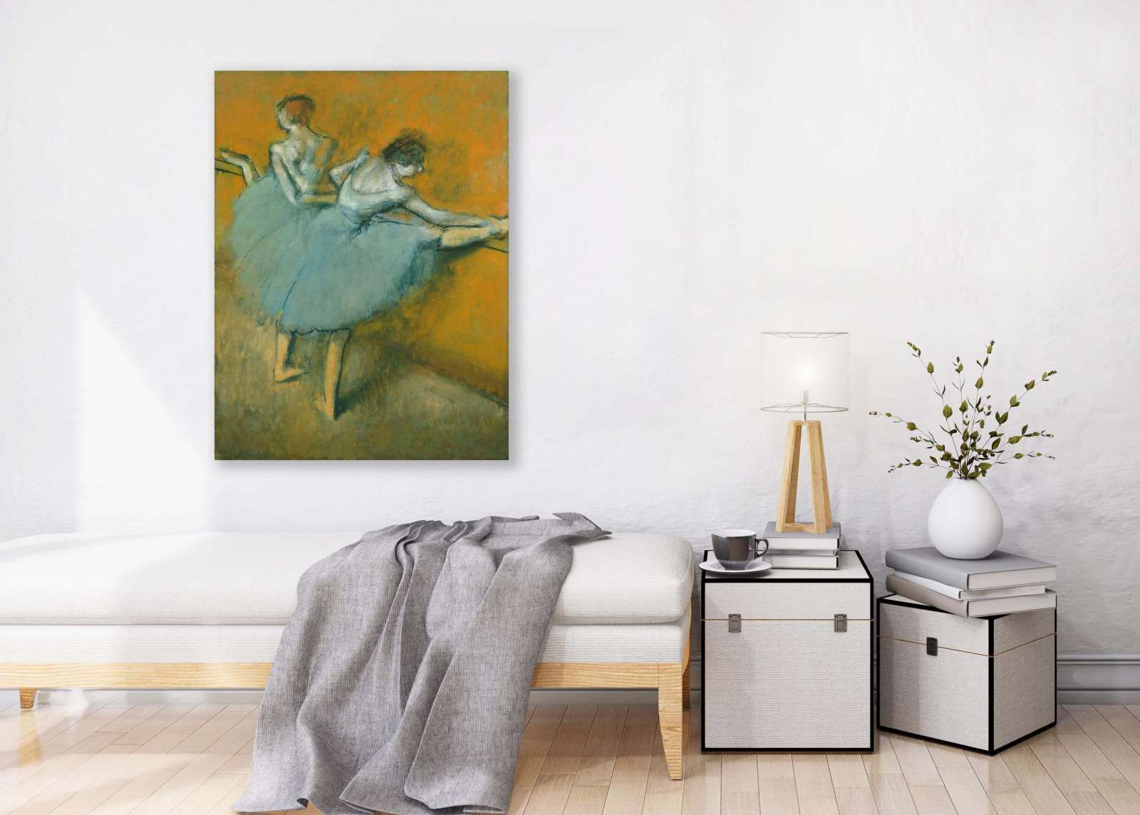 Reprodukcija „Šokėjos prie stovo“, Edgar Degas