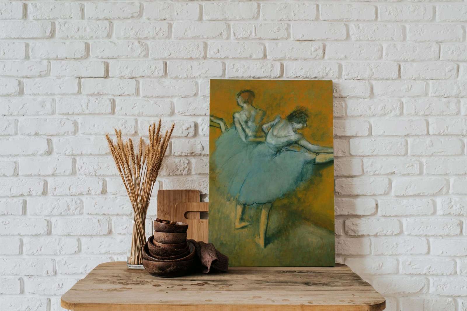 Reprodukcija „Šokėjos prie stovo“, Edgar Degas