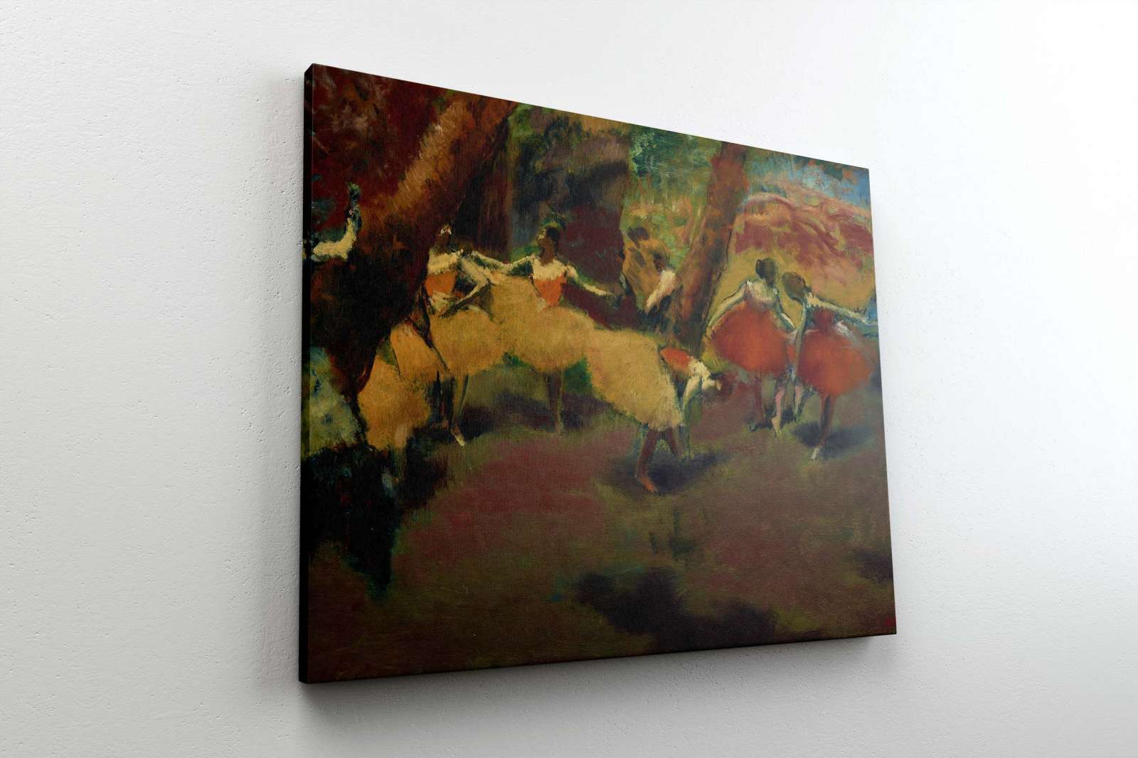 Reprodukcija „Prieš pasirodymą“, Edgar Degas