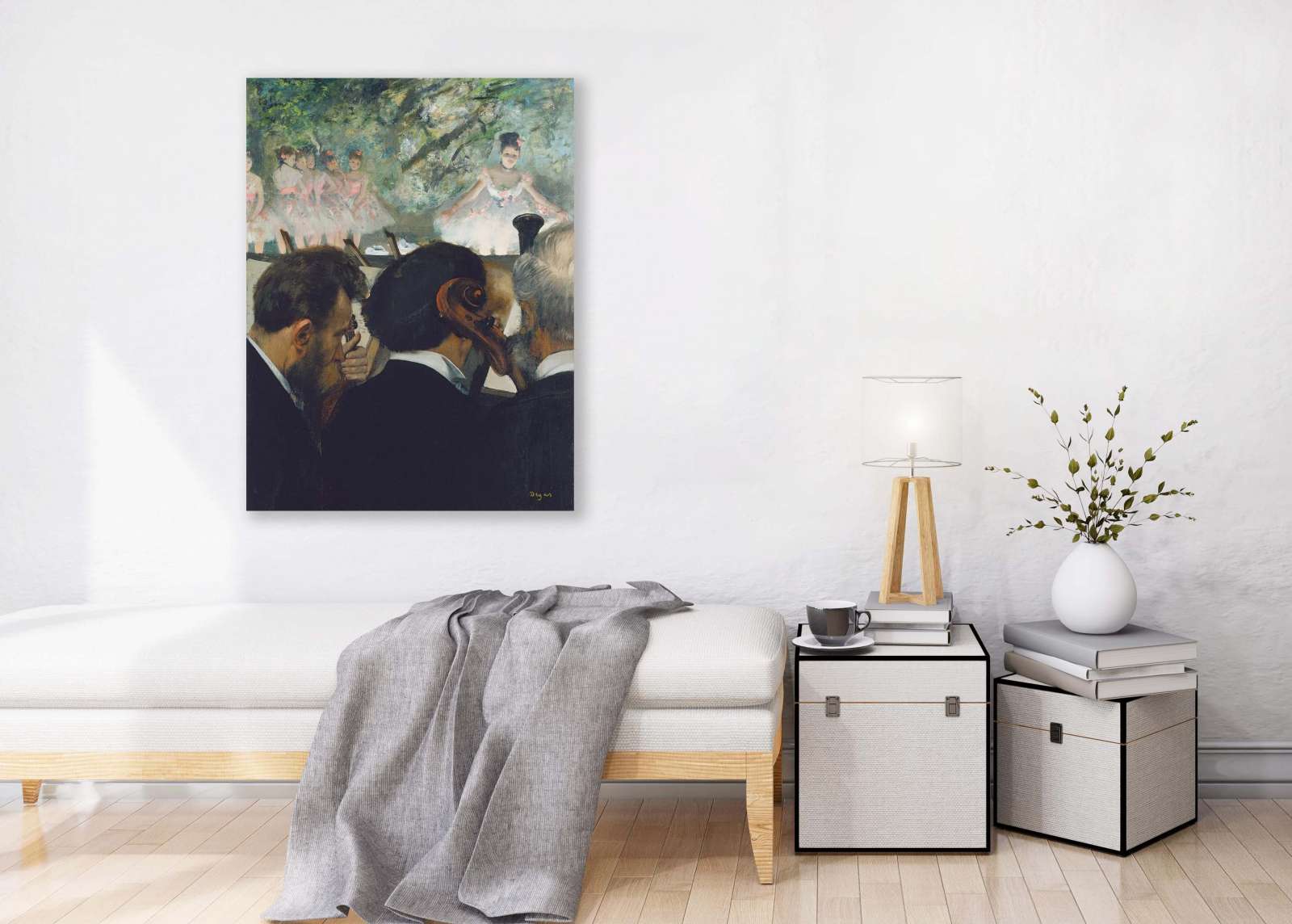 Reprodukcija „Orkestro muzikantai“, Edgar Degas (1872)