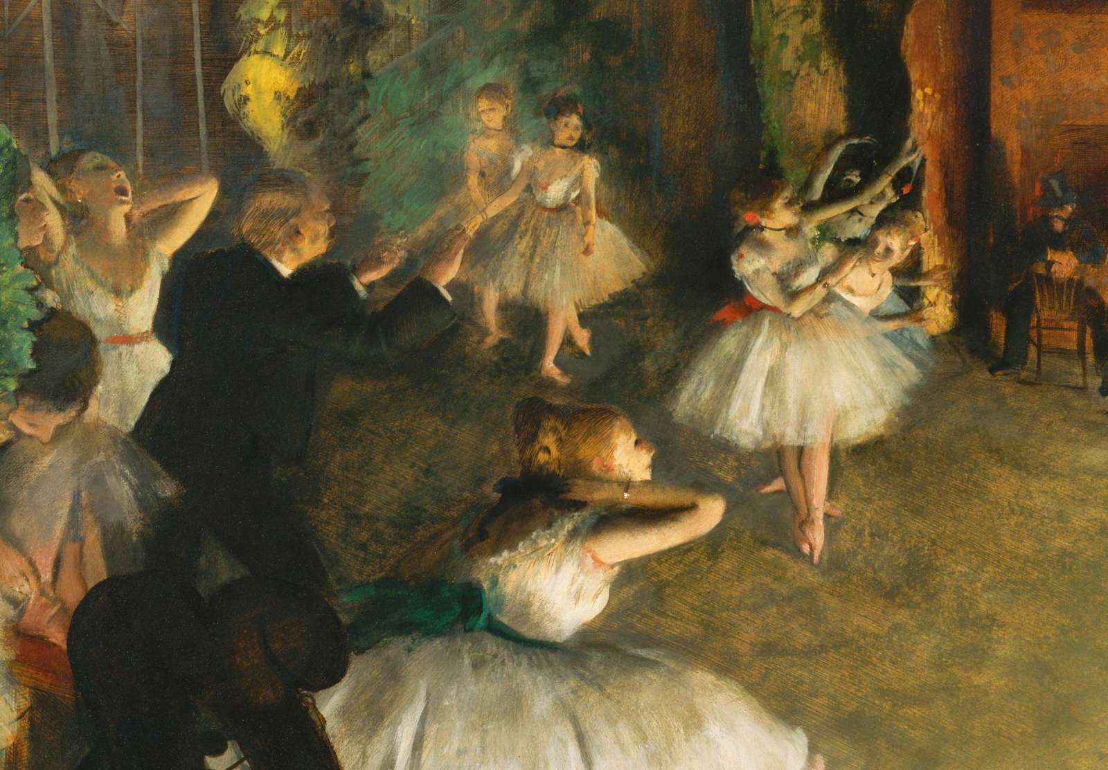 Reprodukcija „Baleto repeticija“, Edgar Degas (1874)