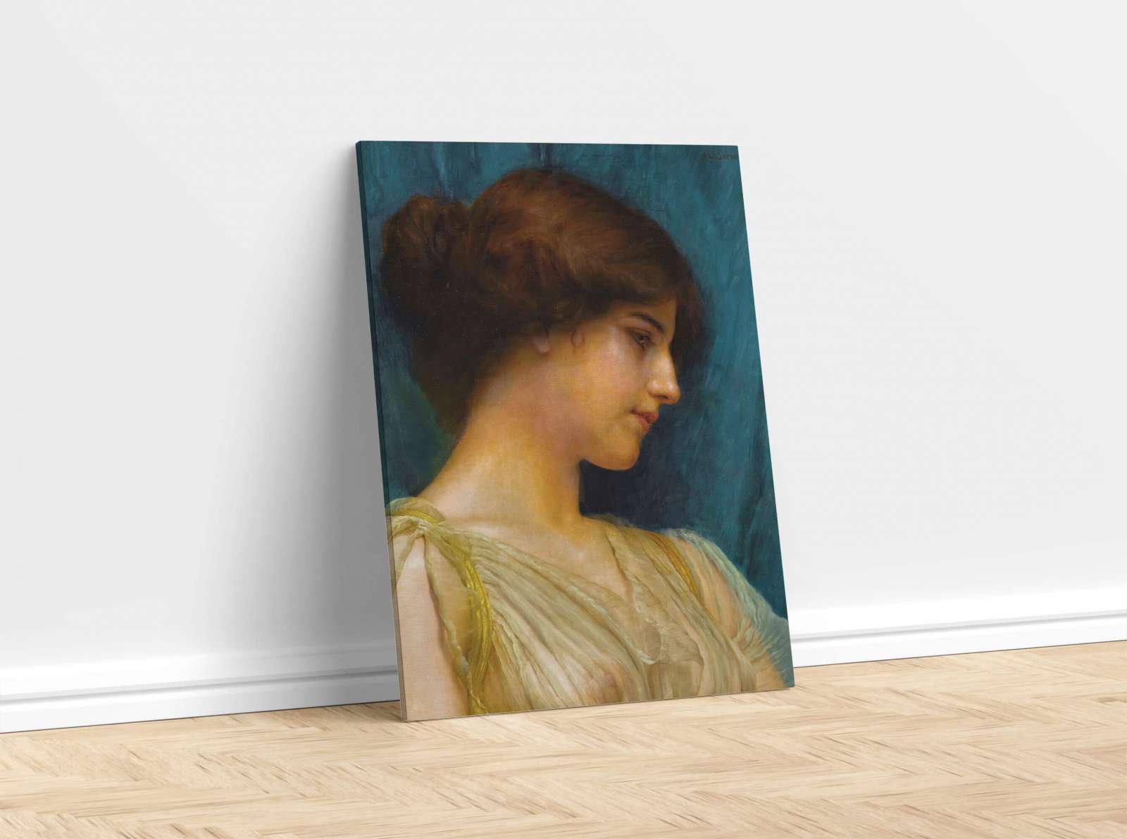 Reprodukcija „Merginos portretas“, John William Godward (1899)