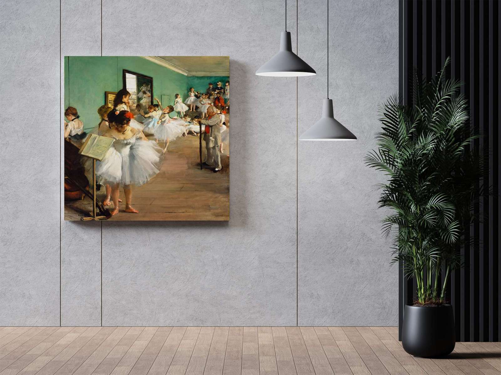 Reprodukcija „Baleto pamoka“, Edgar Degas (1874)