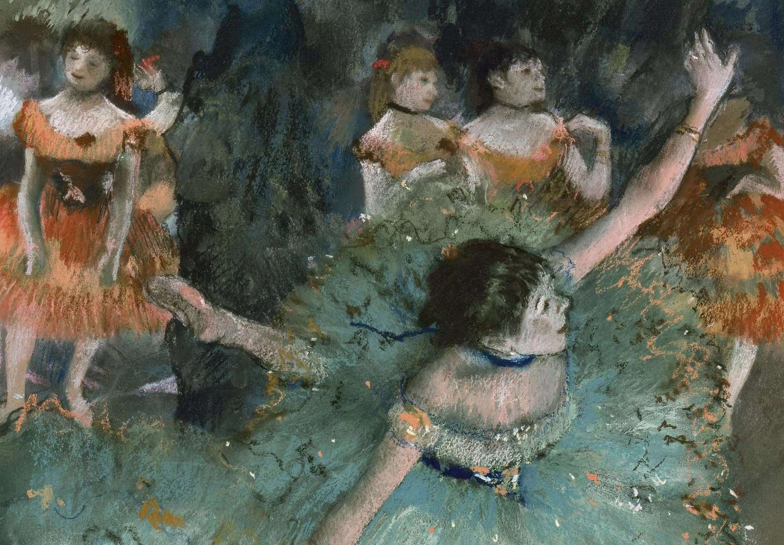 Reprodukcija „Siūbuojanti šokėja“, Edgar Degas (1879)