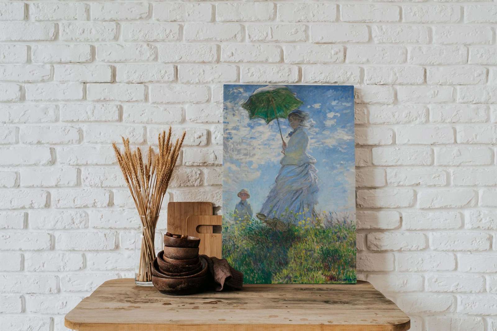 Reprodukcija „Moteris su skėčiu“, Claude Monet (1875)