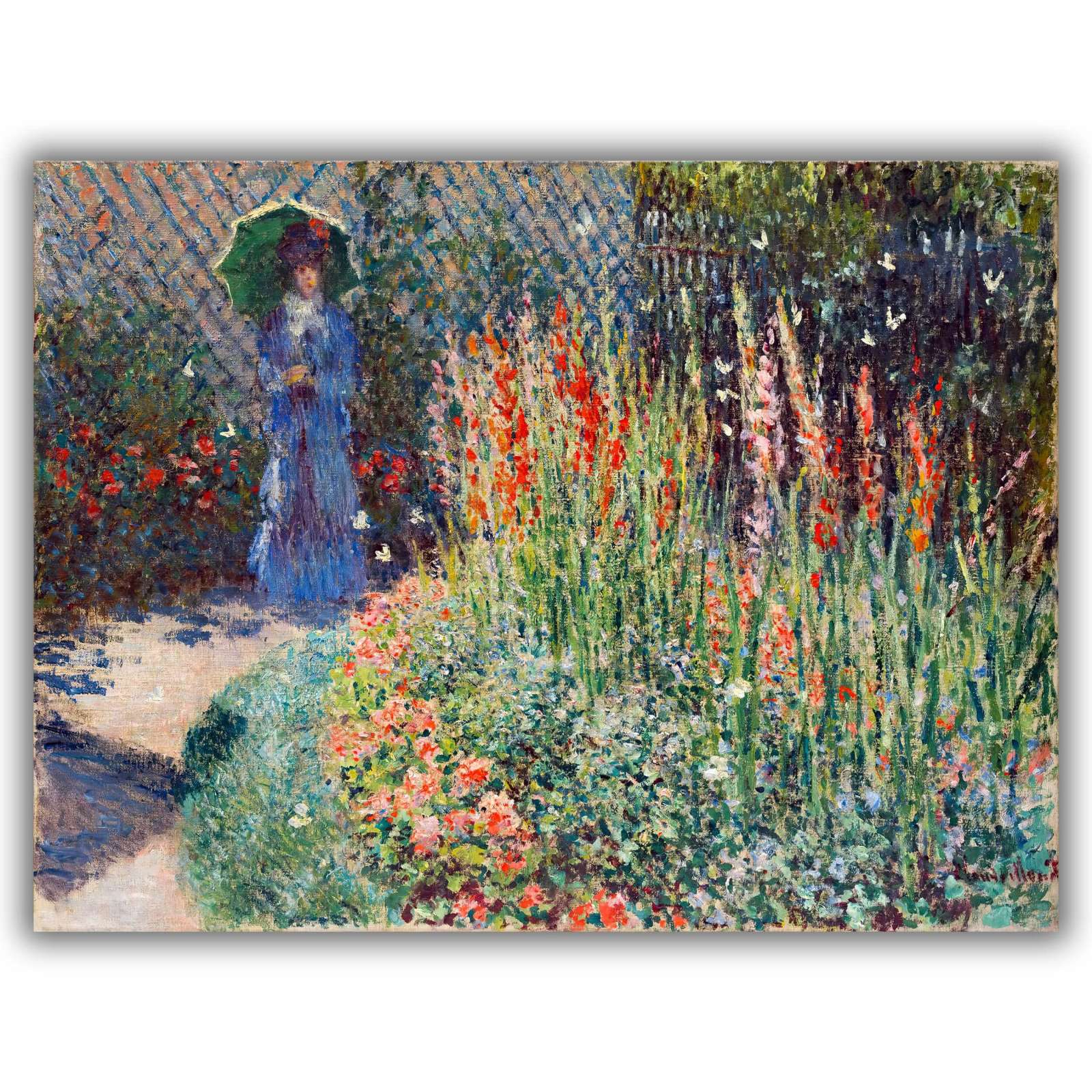 Reprodukcija „Apvali gėlių lysvė“, Claude Monet (1876)