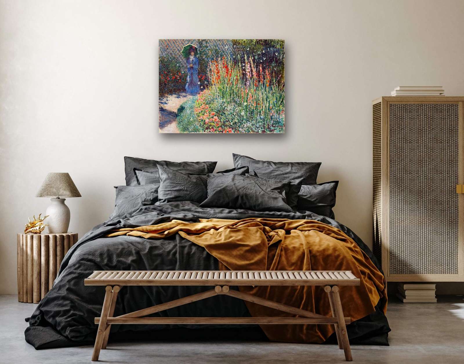Reprodukcija „Apvali gėlių lysvė“, Claude Monet (1876)