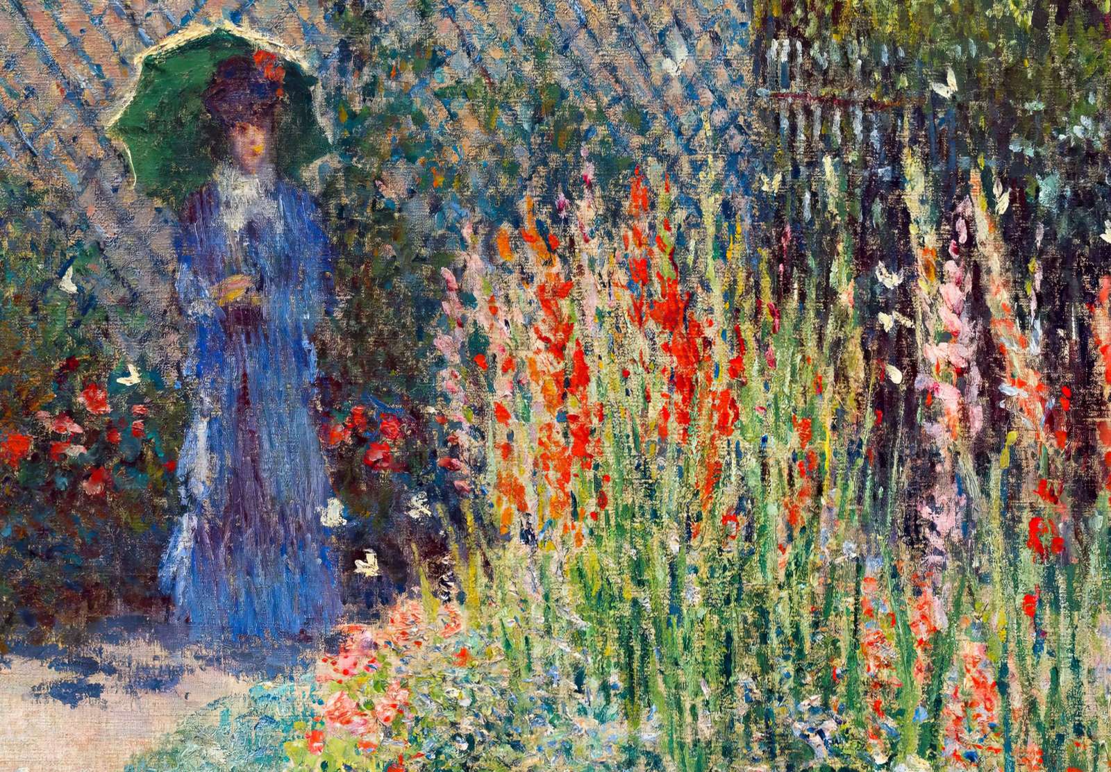 Reprodukcija „Apvali gėlių lysvė“, Claude Monet (1876)