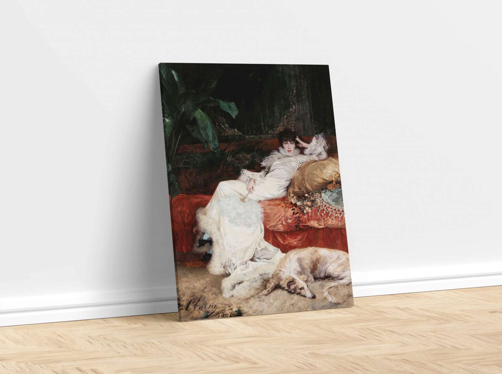 Reprodukcija „Sarah Bernhardt portretas“, Georges Jules Victor Clairin