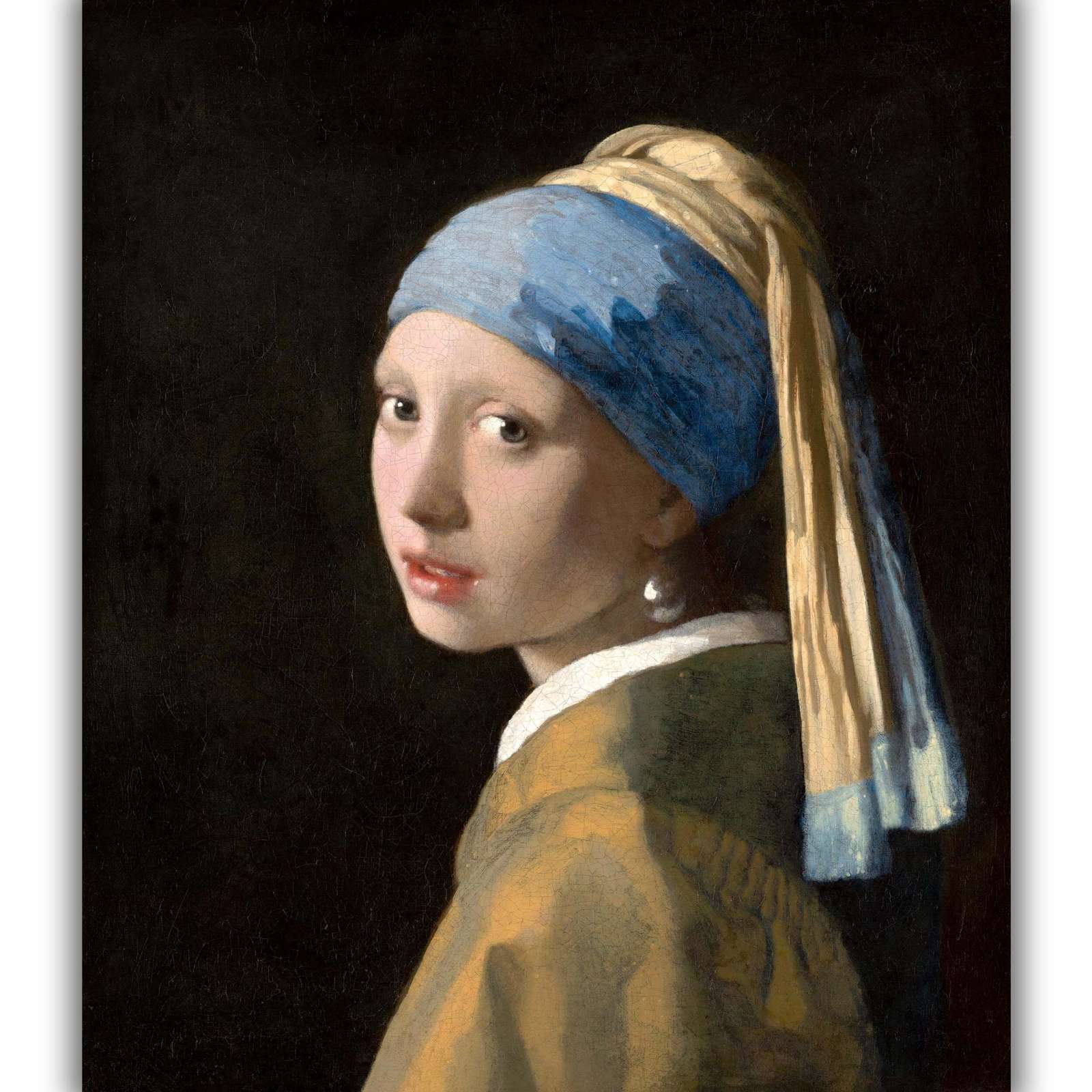 Reprodukcija „Mergina su perlo auskaru“, Johannes Vermeer