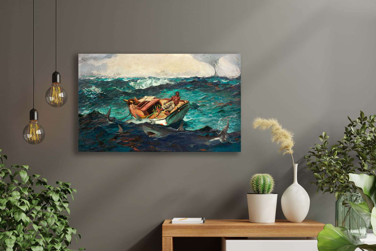 Reprodukcija „Golfo srovė“, Winslow Homer