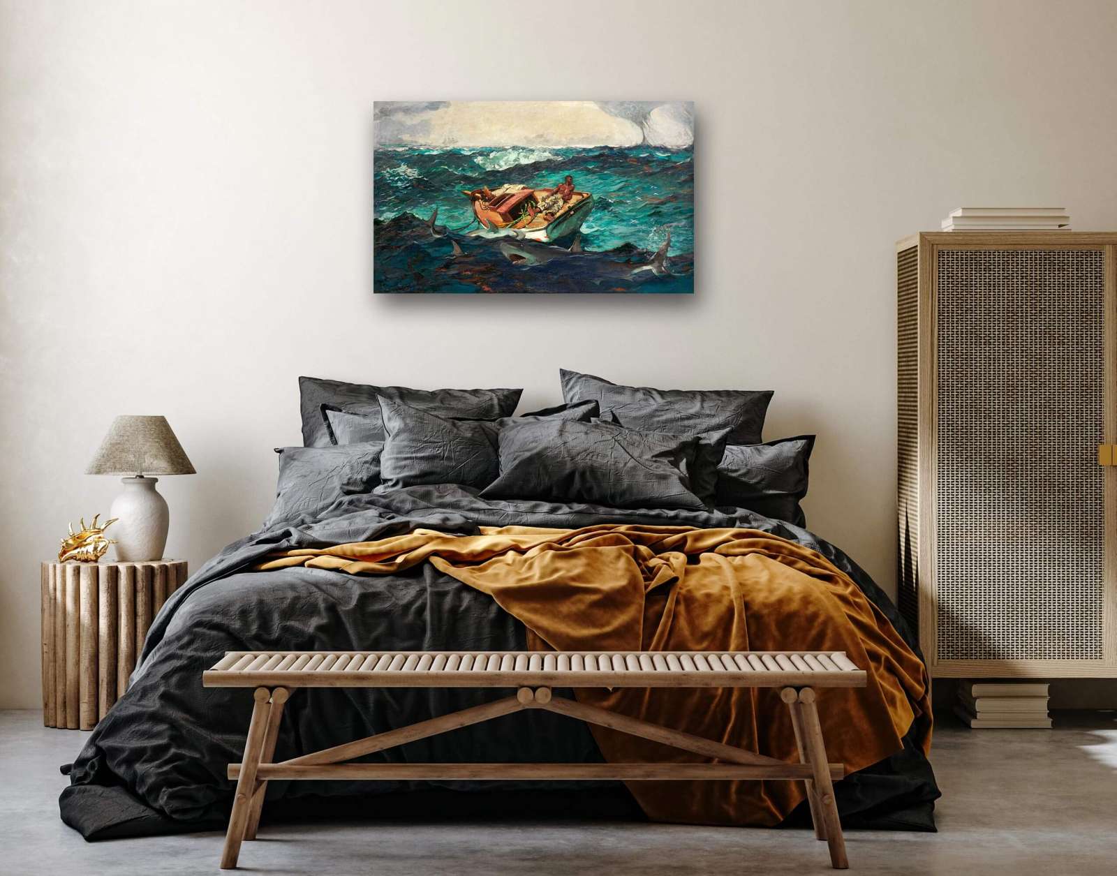 Reprodukcija „Golfo srovė“, Winslow Homer