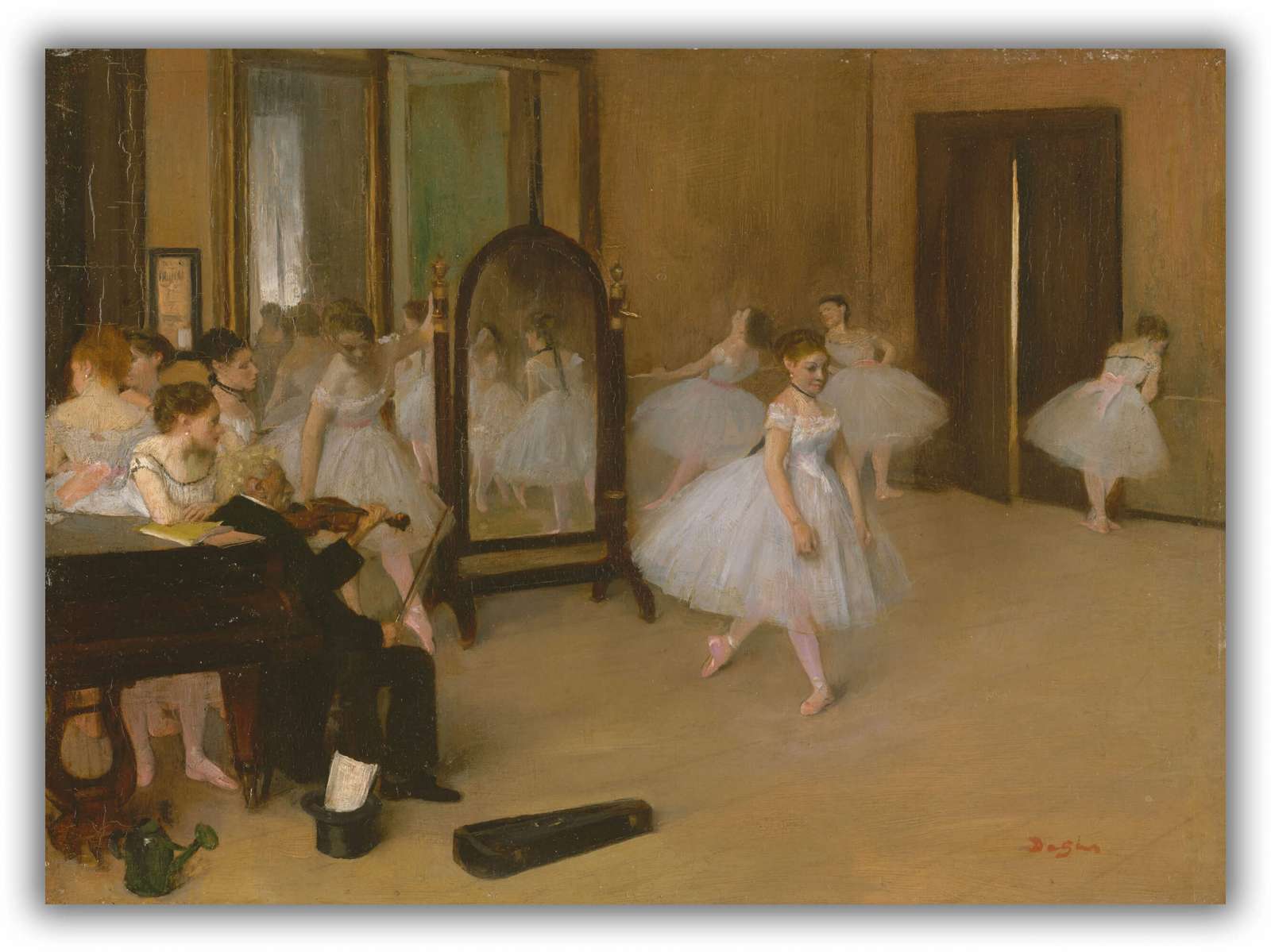 Reprodukcija „Baleto klasė“, Edgar Degas (1870)
