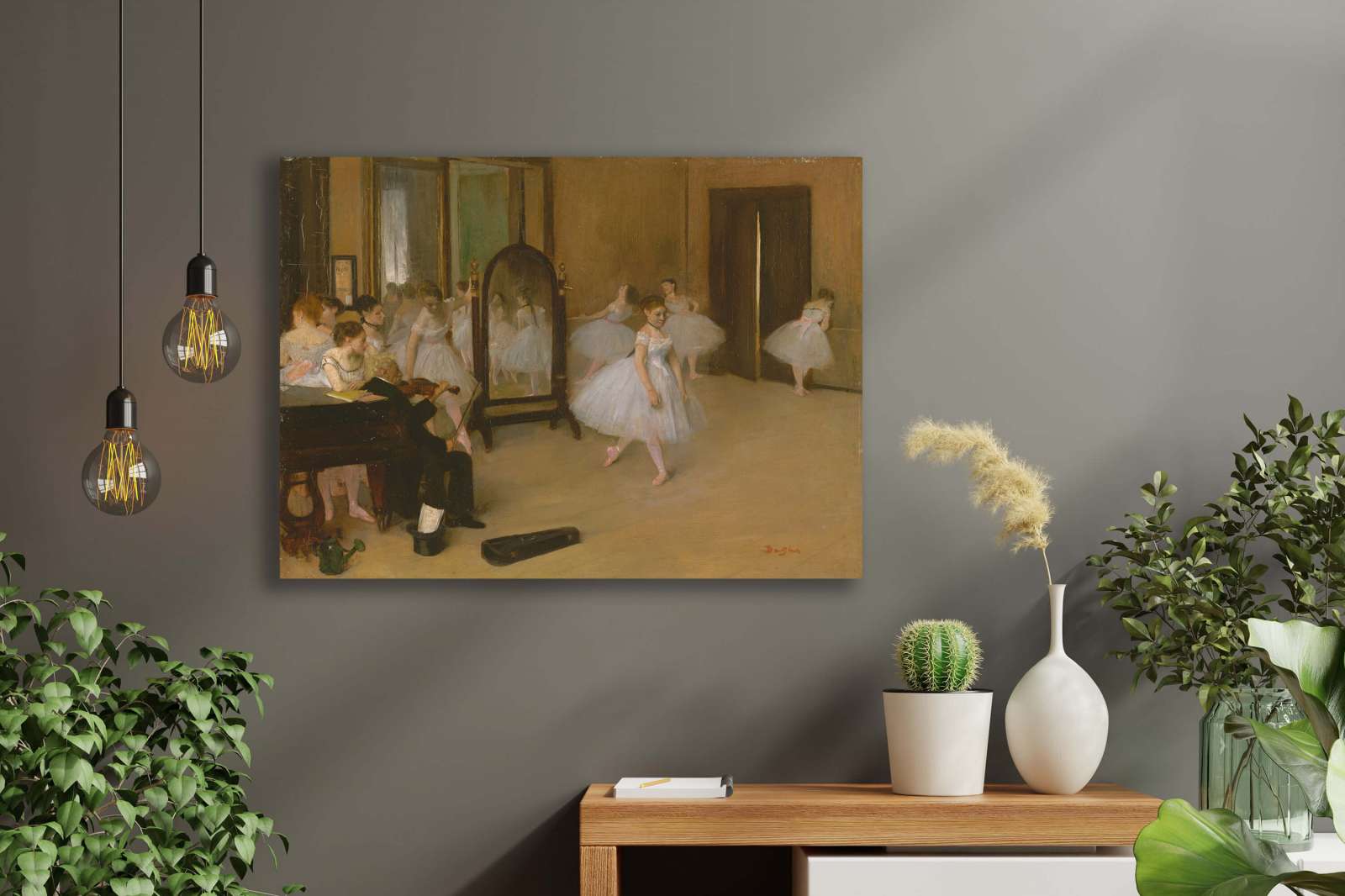 Reprodukcija „Baleto klasė“, Edgar Degas (1870)
