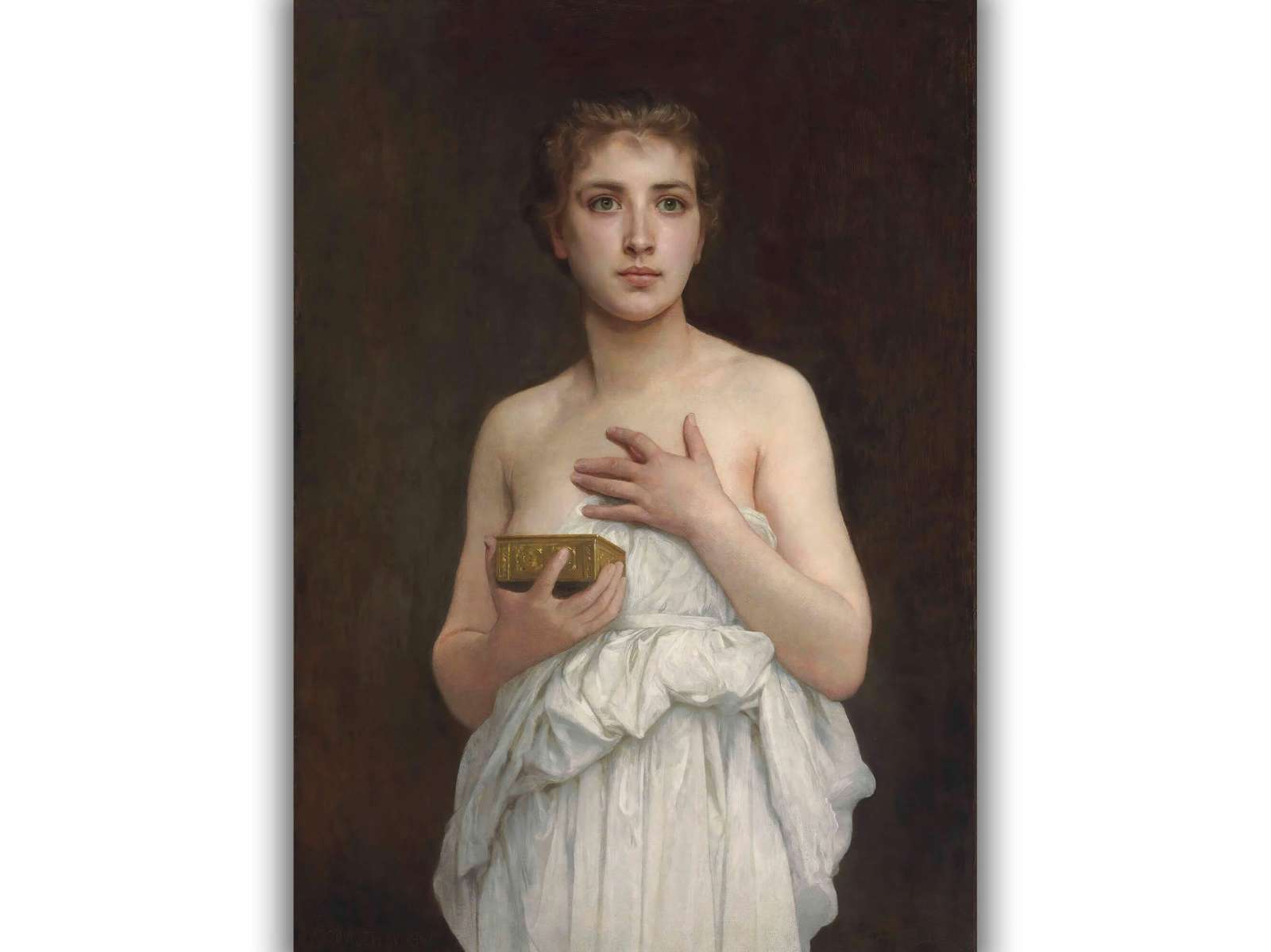 Reprodukcija „Pandora“, William Bouguereau