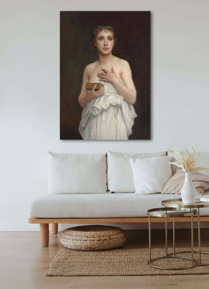 Reprodukcija „Pandora“, William Bouguereau