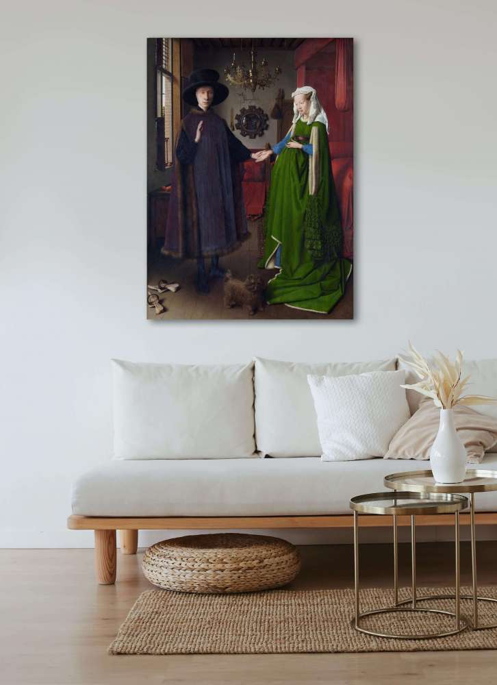 Reprodukcija „Arnolfinių portretas“, Jan van Eyck (1434)