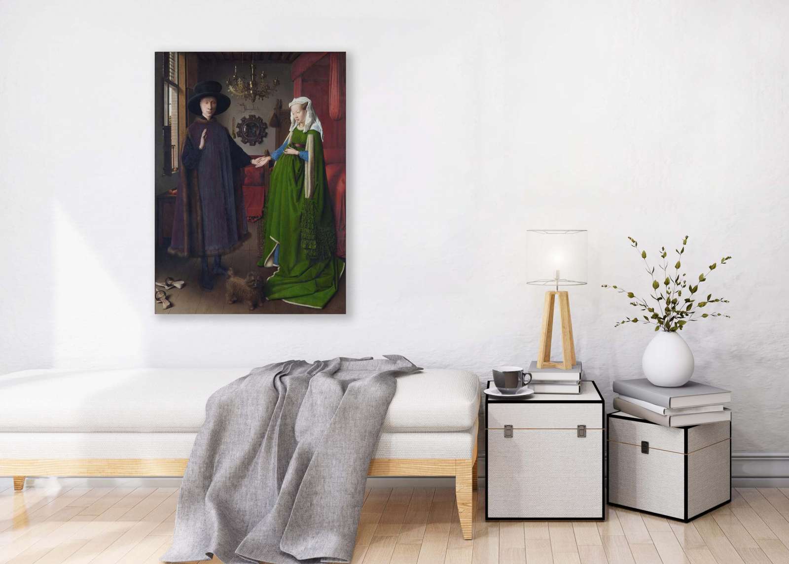 Reprodukcija „Arnolfinių portretas“, Jan van Eyck (1434)