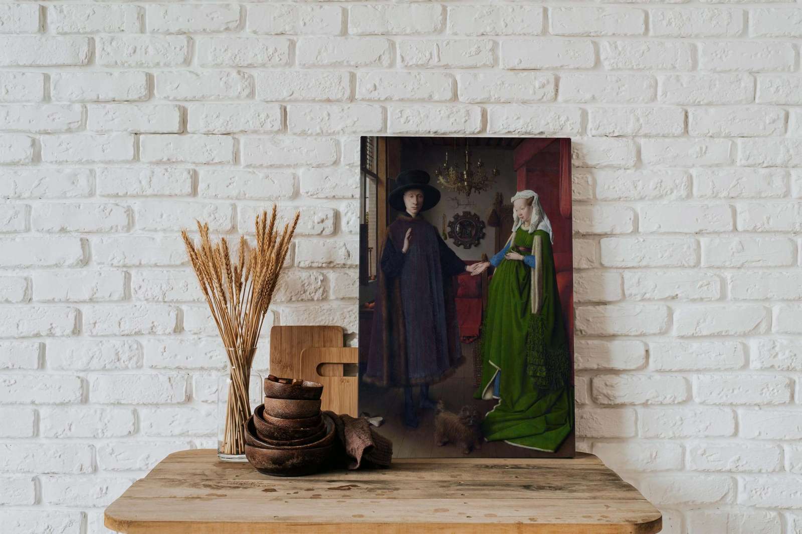 Reprodukcija „Arnolfinių portretas“, Jan van Eyck (1434)
