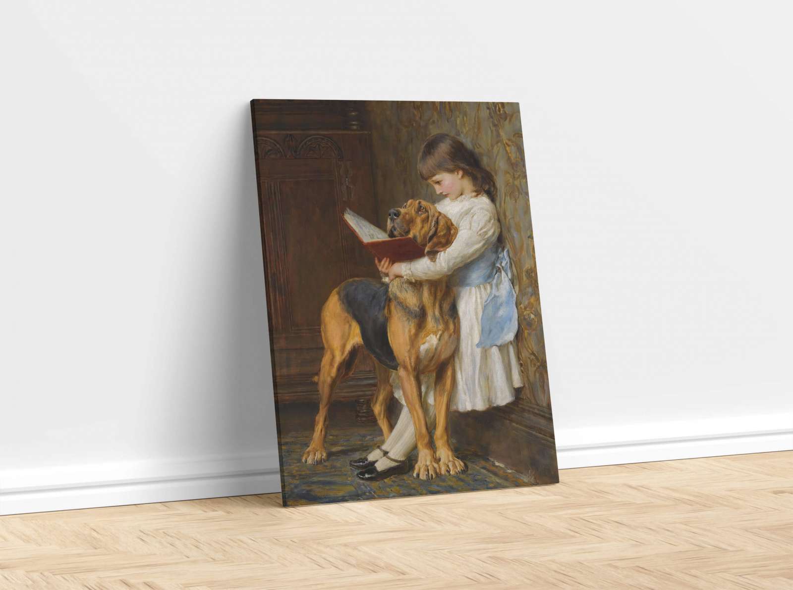 Reprodukcija „Privalomas išsilavinimas“, Briton Riviere (1887)
