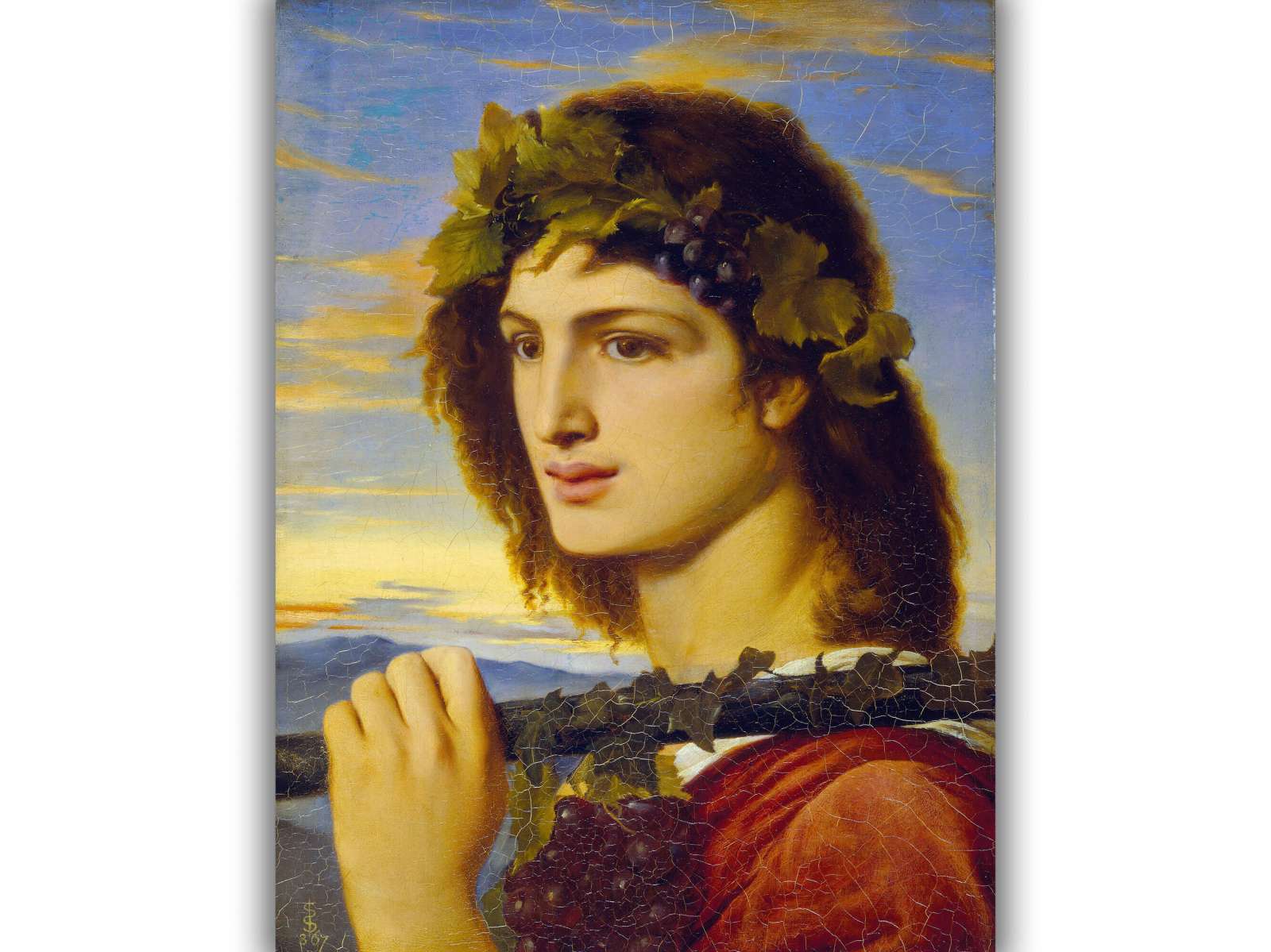 Reprodukcija „Bachas“, Simeon Solomon (1867)